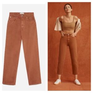 EVERLANE Way High Jeans in Rich Earth 23 24 25 Regular